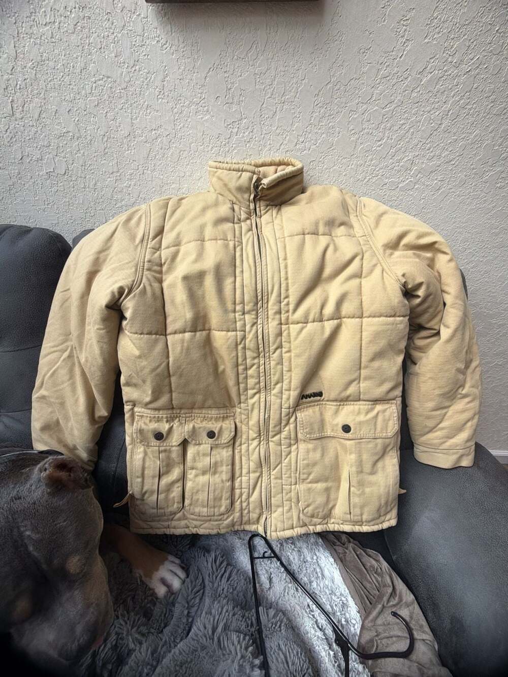 Analog Insulated Quilted Winter Street Jacket Tan